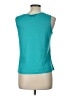Christopher & Banks 100% Polyester Teal Sleeveless Top Size L - photo 2