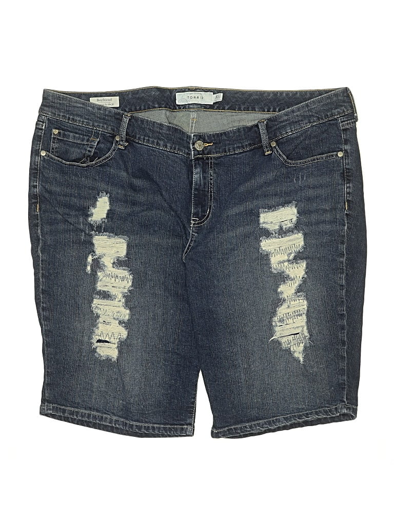 Pre-owned Torrid Denim Shorts In Blue