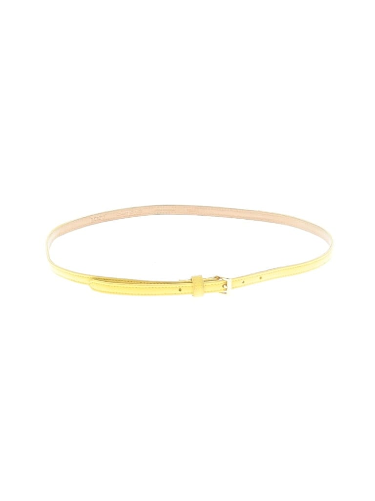 Pre-owned Jcrew Leather Belt In Yellow