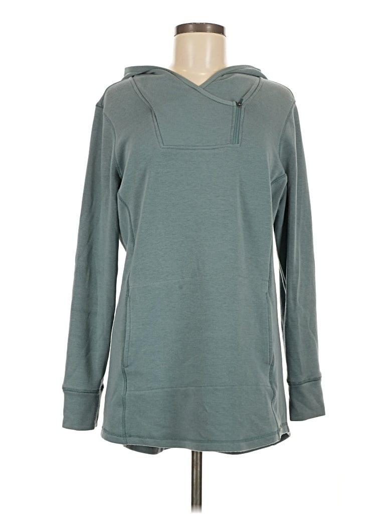 Pre-owned Title Nine Pullover Hoodie In Teal