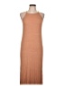 Double Zero Solid Tan Casual Dress Size L - photo 1