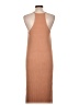 Double Zero Solid Tan Casual Dress Size L - photo 2