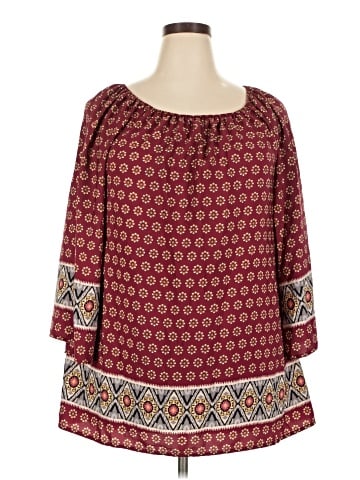 Honeyme 3/4 Sleeve Blouse (view 1)