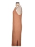 Double Zero Solid Tan Casual Dress Size L - photo 5