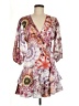 Alexis Print Pink Purple Cocktail Dress Size M - photo 1