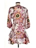 Alexis Print Pink Purple Cocktail Dress Size M - photo 2