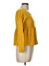 Love Yellow Long Sleeve Blouse Size L - photo 4
