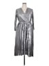 Lane Bryant 100% Polyester Metallic Silver Cocktail Dress Size 20 - photo 1