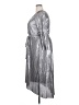 Lane Bryant 100% Polyester Metallic Silver Cocktail Dress Size 20 - photo 5