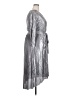 Lane Bryant 100% Polyester Metallic Silver Cocktail Dress Size 20 - photo 4
