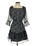 Ann Taylor LOFT 100% Polyester Animal Print Gray Cocktail Dress Size S (petite) - photo 2