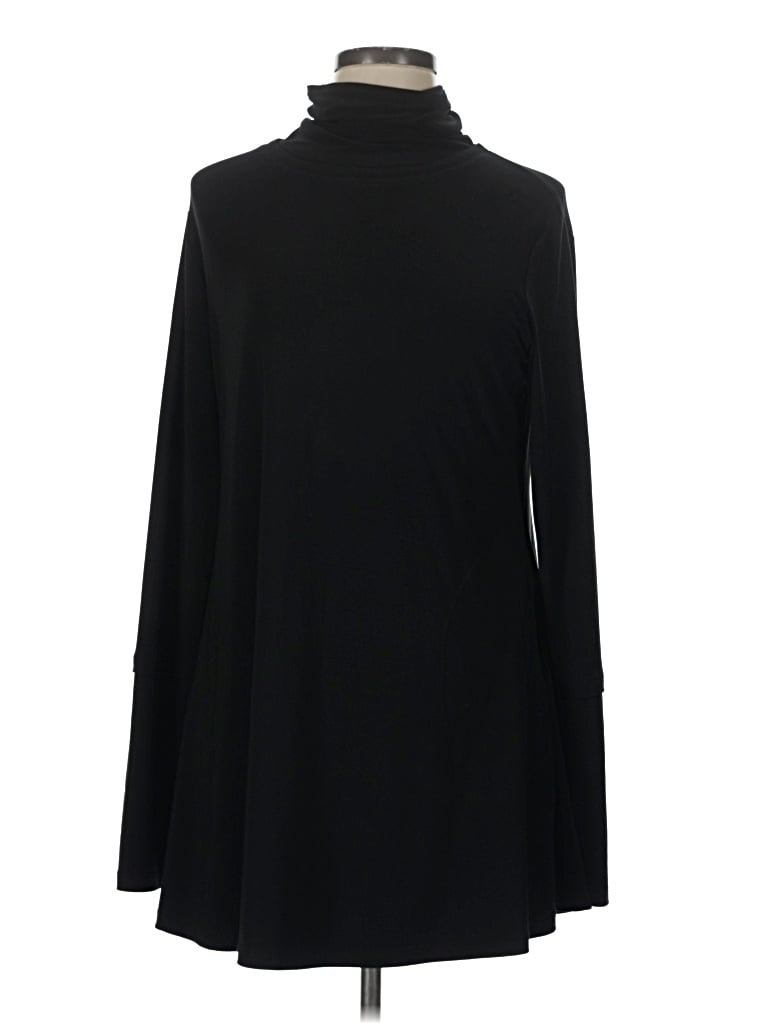 Pre-owned Sympli Long Sleeve Top Black Turtleneck Tops