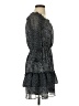 Ann Taylor LOFT 100% Polyester Animal Print Gray Cocktail Dress Size S (petite) - photo 4