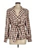 Veronica Beard Plaid Pink Brown Blazer Size M - photo 1