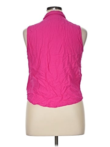 Ambiance Apparel Sleeveless Button-Down Shirt (view 2)