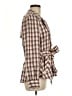 Veronica Beard Plaid Pink Brown Blazer Size M - photo 4