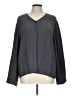 Eileen Fisher Solid Gray Cardigan Size L - photo 1