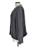Eileen Fisher Solid Gray Cardigan Size L - photo 5