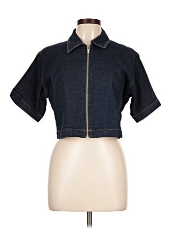 Zara Denim Vest (view 1)