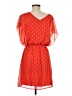 Buttons 100% Polyester Hearts Orange Casual Dress Size M - photo 2