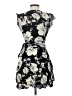 Unbranded 100% Viscose Floral Black Cocktail Dress Size S - photo 2