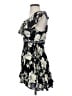Unbranded 100% Viscose Floral Black Cocktail Dress Size S - photo 5