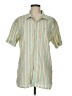O'Neill 100% Cotton Stripes Yellow Short Sleeve Button-Down Shirt Size M - photo 1