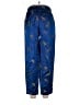 Silk Box 100% Rayon Print Blue Casual Pants Size 10 - photo 1