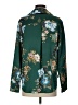 Belle + Sky 100% Polyester Floral Teal Long Sleeve Blouse Size S - photo 2