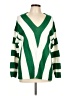 Unbranded 100% Acrylic Stripes Green Pullover Sweater Size L - photo 1
