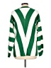 Unbranded 100% Acrylic Stripes Green Pullover Sweater Size L - photo 2