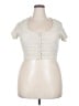 H&M Ivory Short Sleeve Top Size XXL - photo 1