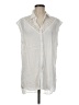 Jealous Tomato White Sleeveless Button-Down Shirt Size M - photo 1