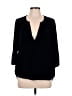 CP Shades Black 3/4 Sleeve Blouse Size L (estimated) - photo 1