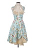 Unbranded Floral Blue Cocktail Dress Size S - photo 1