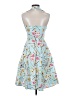 Unbranded Floral Blue Cocktail Dress Size S - photo 2