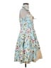 Unbranded Floral Blue Cocktail Dress Size S - photo 4