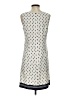 Ann Taylor 100% Polyester Graphic Ivory Casual Dress Size 4 - photo 2