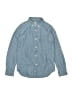 Crewcuts 100% Cotton Chevron-herringbone Blue Long Sleeve Button-Down Shirt Size 10 - photo 1