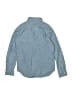 Crewcuts 100% Cotton Chevron-herringbone Blue Long Sleeve Button-Down Shirt Size 10 - photo 2