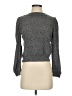 MNG Suit Metallic Gray Turtleneck Sweater Size XS - photo 1