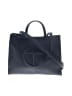 Telfar Blue Vegan Leather Medium 'Navy' Shopping Tote One size - photo 1