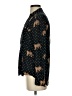 Maeve Animal Print Black Long Sleeve Blouse Size 0 - photo 5