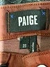 Paige Burgundy Brown Jeans Size 23 waist - photo 7