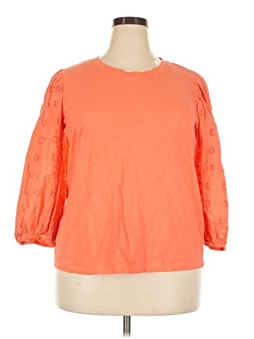 St. John's Bay 3/4 Sleeve Top (view 1)