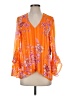 Vince Camuto 100% Polyester Orange 3/4 Sleeve Blouse Size XS - photo 1