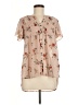 Knox Rose Tan Short Sleeve Blouse Size M - photo 1