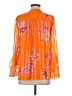 Vince Camuto 100% Polyester Orange 3/4 Sleeve Blouse Size XS - photo 2
