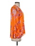 Vince Camuto 100% Polyester Orange 3/4 Sleeve Blouse Size XS - photo 4