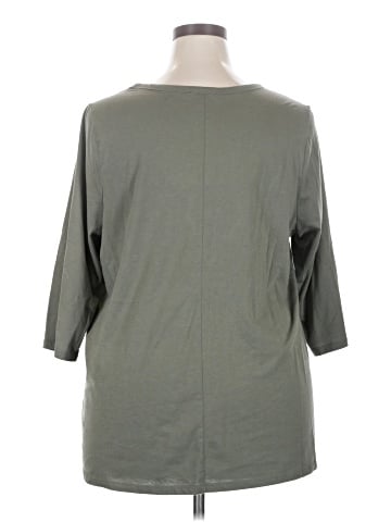 Lane Bryant 3/4 Sleeve T-Shirt (view 2)